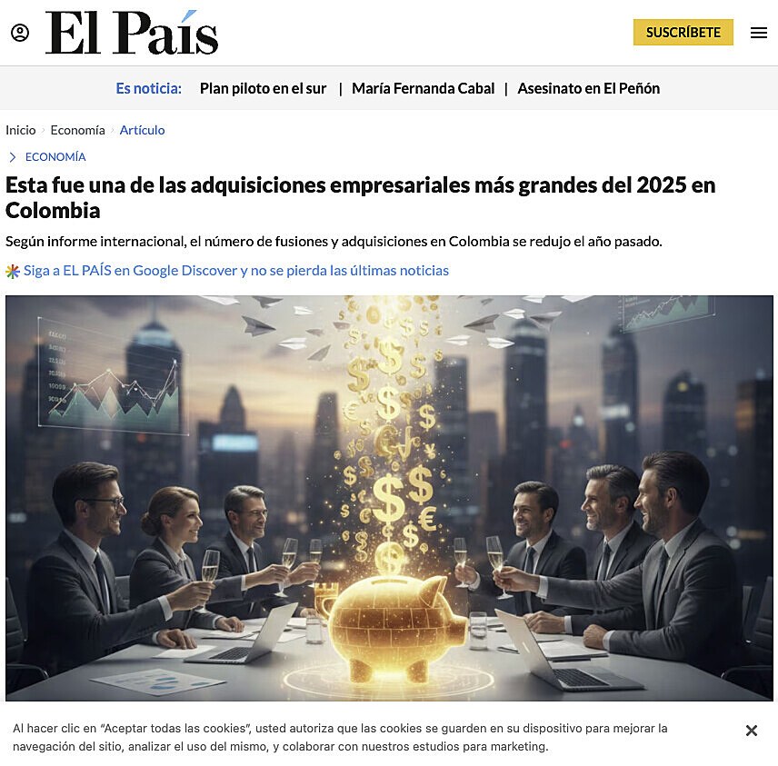 Esta fue una de las adquisiciones empresariales m�s grandes del 2025 en Colombia
